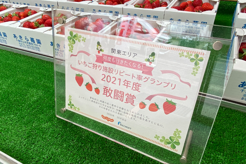 じゃらんnet敢闘賞